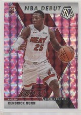 2019-20 Panini Mosaic NBA Debut Pink Camo Prizm Kendrick Nunn #268 xw1
