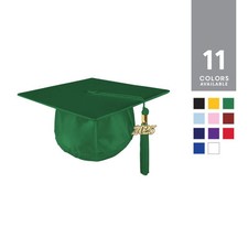 Kindergarten Preschool Unisex Shiny Graduation Cap with Gold Charm Tassel