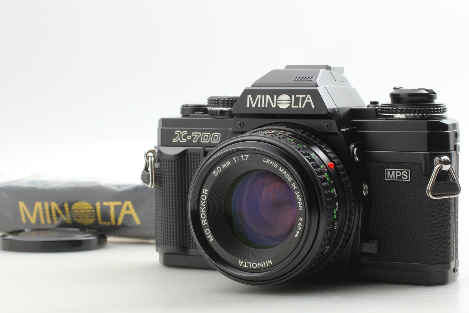 Near MINT Minolta X-700 35mm Film Camera MD Rokkor 50mm f/1.7 MF Lens From JAPAN