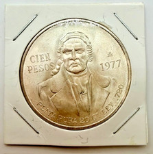 1977 Mexico Cien Pesos Silver Coin