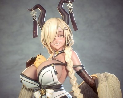 Owari Azur Lane | Garage Kit DIY Figur Statue BEMALT 3D Modell
