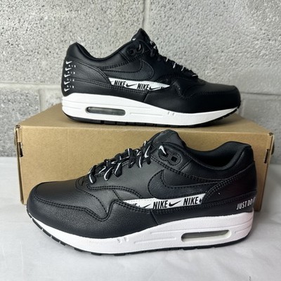Nike Air Max 1 SE Just Do It Black White  WOMEN'S Sz 8 881101-005
