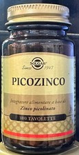 SOLGAR PICOZINCO 100 TAVOLETTE zinco capelli occhi unghie sistema immunitario
