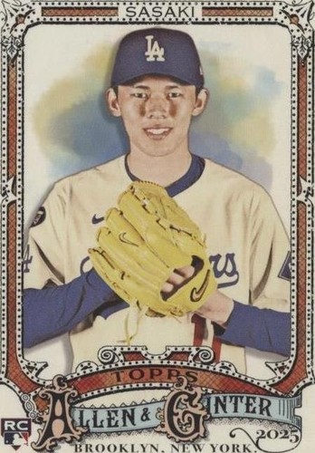 2025 Topps Allen Ginter CHROME #92 ROKI SASAKI RC Rookie Los