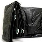 Black Truck Tarp - Hauling Tarp 16 Mil Heavy Duty Poly Dry Top Tarp D-rings