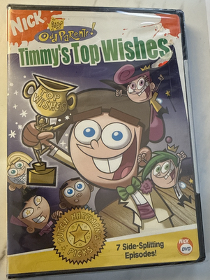 T.O.P　BOOK&DVD The Fairly Oddparents - Timmys Top Wishes (DVD, 2005) 97368873049