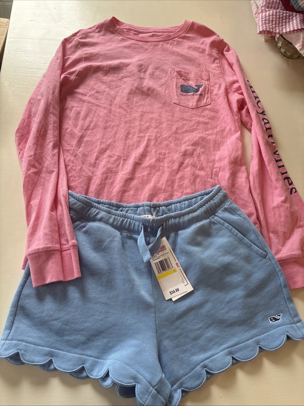 Vineyard Vibes Girls Top And Shorts (nwt) Size (8/10)