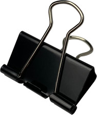40Pcs Medium Binder Clips, 1.25 Inch 32Mm , Paper Clamps Medium Size for Office