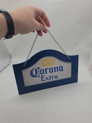 Corona Extra Officially Licensed  Vintage Beer Sign Wood 12x7 Bar Sign Man Cave