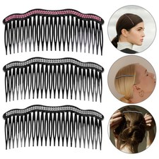 7 Pcs Rhinestones Hair Clips Accessories Bridal Comb Slide Hairclip
