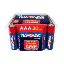 Fusion AAA Batteries 30 Pack , Triple a Alkaline Batteries