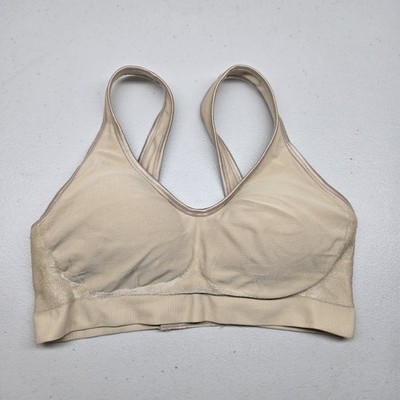 Bali Women Bra XS Beige CC99 Bralette Wireless Wide Strap