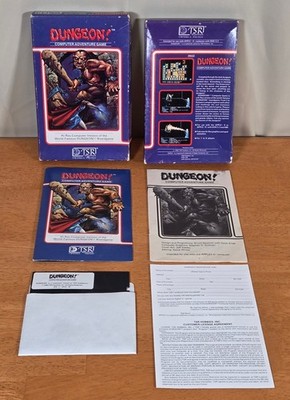 Dungeon! Computer Adventure TSR Apple II Big Box Game Complete Dungeons Dragons