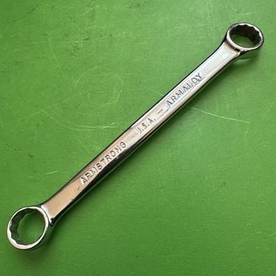Armstong ARMALOY 12 Point 1/2'' x 7/16'' Full Polish Double Box End Wrench 6725
