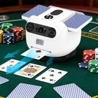 Automatic Card Shuffler and Dealer, 2 in 1 360° Rotating Card Shuffling+Dealing