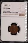 1923-S Lincoln Wheat Cent - NGC XF 45 BN - Scarce  No Reserve  #SLH52