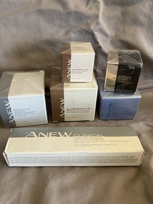 Avon Anew Products. Wrinkle And Eye Treatments. Includes Free SnakePrint Handbag