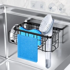 4-in-1 Sponge Holder for Kitchen Sink, Sink Caddy Organizers and Storage with...