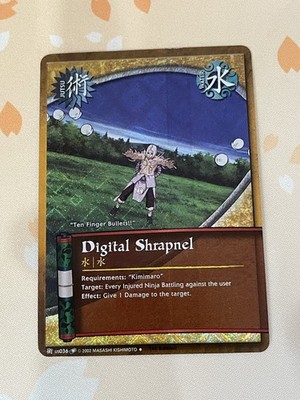 Naruto CCG, Digital Shrapnel, us036, Diamond Foil, LP, 1st Edition