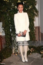 CHANEL 15P TWEED CC LOGO BUTTONS WHITE JACKET BLAZER FR36 4/6
