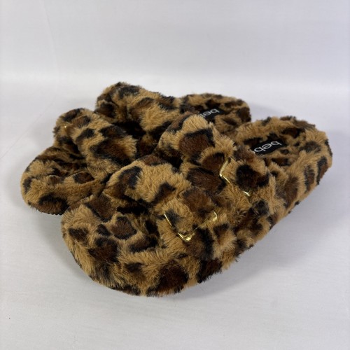 BeBe Fanny Womens Size 9 Buckle Up Flat Faux Fur Slipper Sandals-NEW - Picture 5 of 12