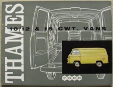 FORD THAMES 10/12 & 15 CWT VANS Sales Brochure Sept 1959 #N1339/959