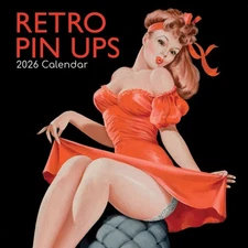 RETRO PIN UPS - 2026 WALL CALENDAR - BRAND NEW - 224693