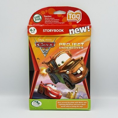 NEW LeapFrog Tag, LeapReader book   CARS 2: PROJECT UNDERCOVER