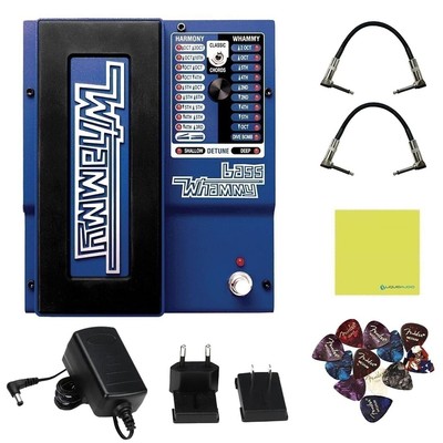 KMC Digitech BWHAMMY Bass Whammy EQ Effects Pedal Bundle w/2x Strukture S6P48...