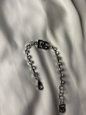 Rare Dolce & Gabbana Silver DG Logo Tennis Bracelet 18cm | eBay