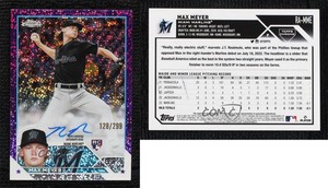 2023 Topps Chrome Rookie Purple Speckle Refractor /299 Max Meyer #RA-MME Auto RC