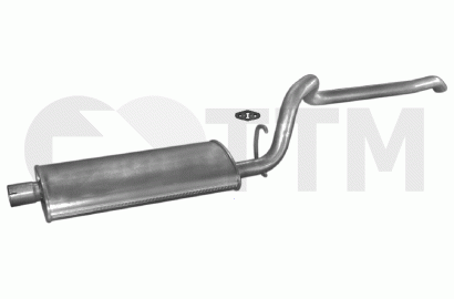 Silencieux Arrière Complet Pour CHRYSLER VOYAGER 2.4/3.3 2001-2004 - Kit Assemblage, Acier Allié, Facile à Monter