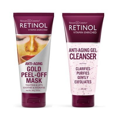 Retinol Gold Peel-Off Mask - Tightens, Lifts, Soothes & Hydrates Skin... 