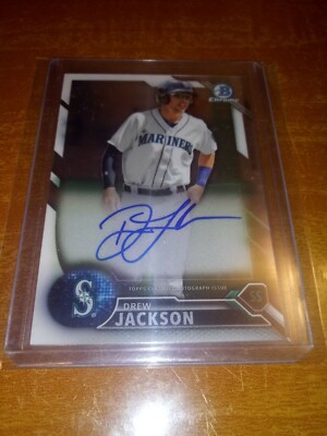 DREW JACKSON 2016 BOWMAN CHROME AUTOGRAPH $5 SHIPPING CAP 