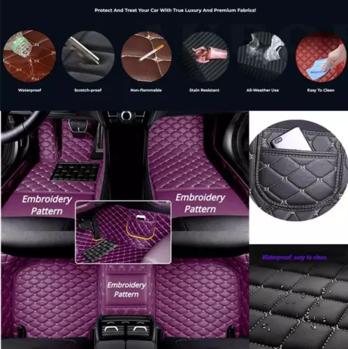 For Hummer H2 H3 H3T All Models Car Floor Mats Custom Waterproof Carpets Liner - Picture 33 of 37