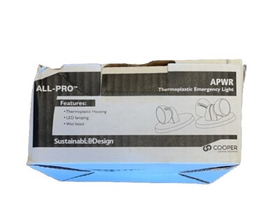  (AN) Cooper Lighting All Pro Emergency Light Double Head White LED APWR1