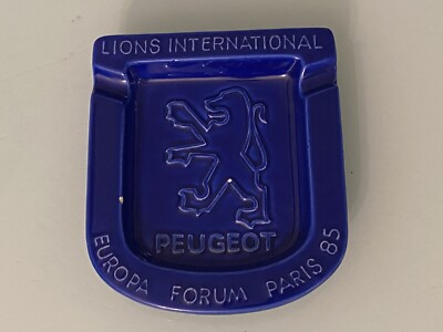 Automobilia Automobil Aschenbecher Keramik Werbung Peugeot 85