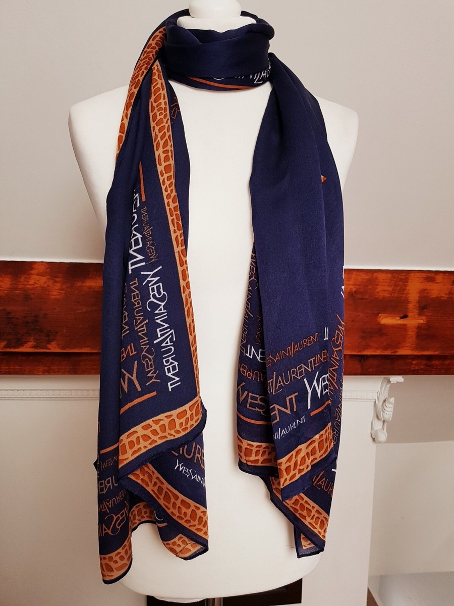 yves saint laurent silk scarf