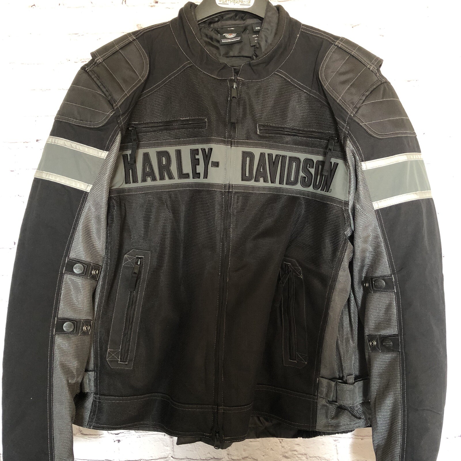 Harley-Davidson Mens Mecca Textile /& Mesh Reflective Functional Jacket 98295-17VM