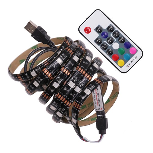 5050 RGB LED Strip Light 5V USB Powered TV Backlight Lighting Flexible Lamp Band - Picture 2 of 13