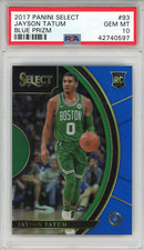 Jayson Tatum 2017 Panini Select Blue Prizm Rookie Card #93 (PSA 10)