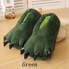 Winter Warm Soft Indoor Floor Slippers Women Men Children Shoes Paw Funny