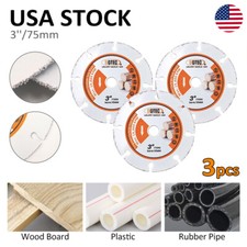 3pcs 3 inch Diamond Circular Saw Blade Cutting for Wood Fiberglass Cut-off Wheel