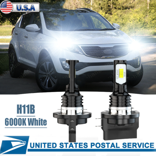 H11b LED Headlight bulbs LOW BEAM for Kia Sportage 2011 2012 2013 2014 2015 2016 - Bild 1 von 14