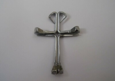 Pre Bent # 3.5 Horseshoe Nails For Disciples Cross Necklaces & Keychain