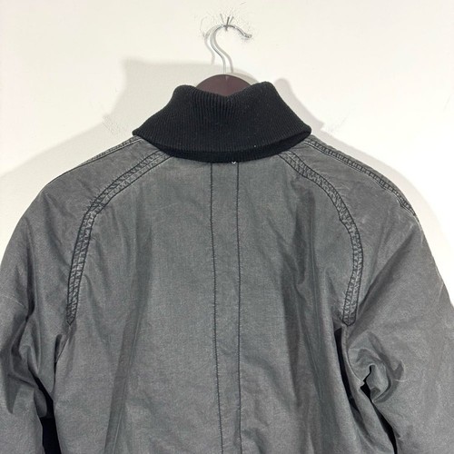 Giacca stile bomber grigio Y2K 2010 Diesel look a strati - Foto 14 di 16