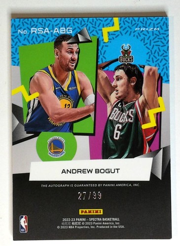 2022-23 Panini Spectra Retrospect Astral #RSA-ABG Andrew Bogut /99 - Picture 2 of 3