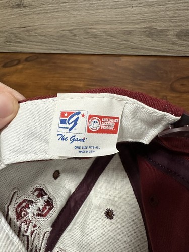 Vintage Stanford hat cap snap back 90s Made In USA Cardinals University The Game - Picture 4 of 8