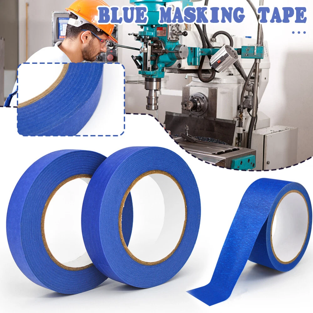 Professional Masking Tape Painting Crepe 50M Painting Automotive Auto Car Blue