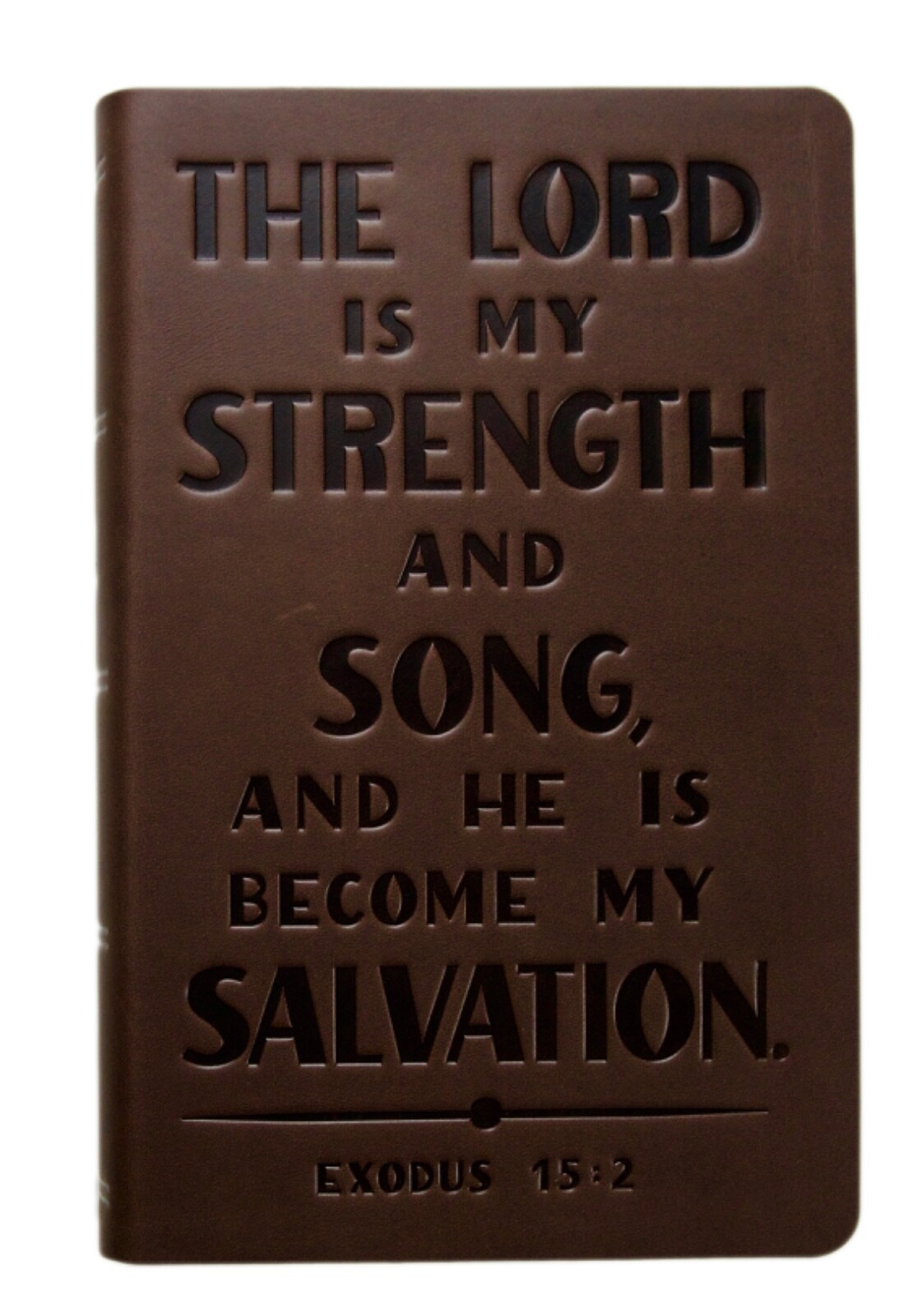 KJV Personal Size Reference Bible with Verse Art Cover, Genuine Leather, Red Letter, Comfort Print, Brown